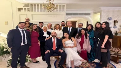17 صورة من حفل خطوبة نجل عمرو أديب ولميس الحديدي