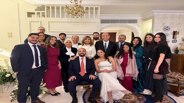 17 صورة من حفل خطوبة نجل عمرو أديب ولميس الحديدي