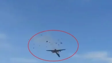 تحطم طائرة أثناء عرض جوي في دبي