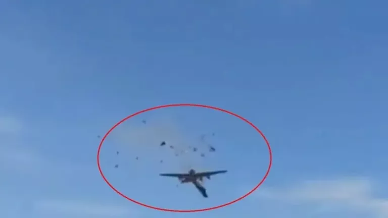 تحطم طائرة أثناء عرض جوي في دبي