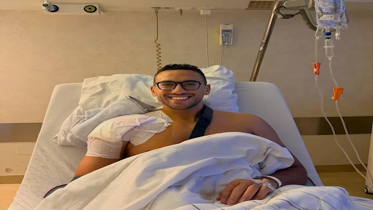"تكررت قبل ذهبية باريس".. أحمد الجندي يخضع لجراحة في الكتف ويعلق