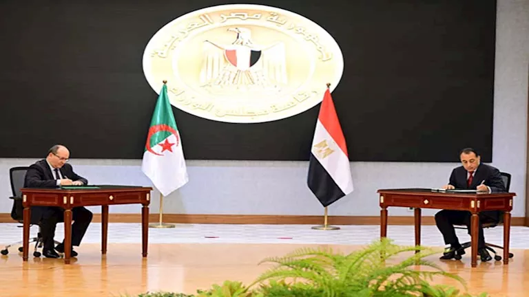 توقيع سلسلة اتفاقيات بين مصر والجزائر في مجالات الصناعة والإسكان والثقافة والطاقة والشباب