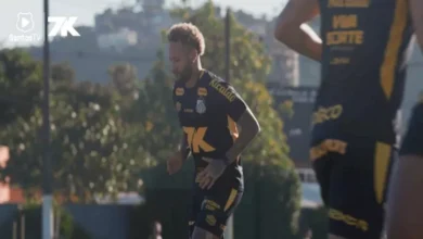 رغم إصابته.. نيمار يشارك في مران سانتوس