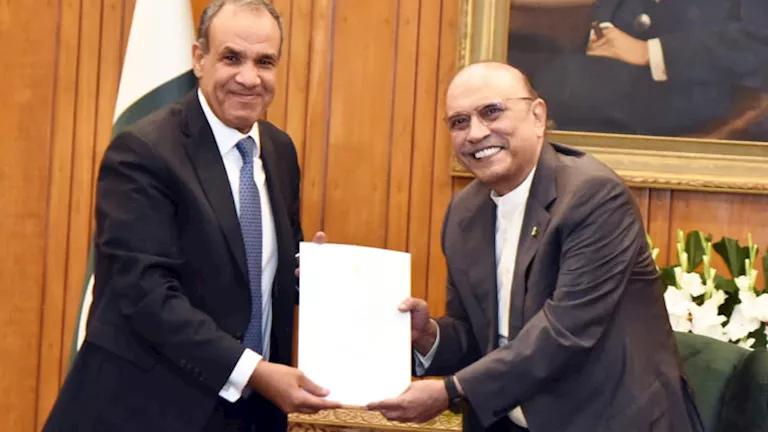 عبد العاطي يسلّم الرئيس الباكستاني رسالة خطيّة من السيسي
