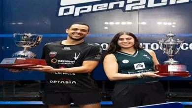 10 صور ترصد تتويج مصطفى عسل ونور الشربيني بلقب بطولة هونج كونج للاسكواش