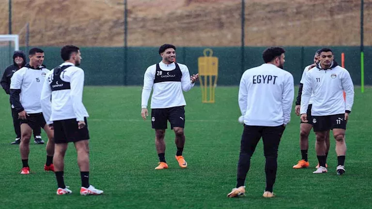 15 صورة ترصد مران المنتخب الجماعي استعداد لمواجهة أنجولا في أمم أفريقيا