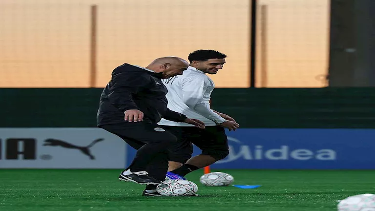 25 صورة ترصد كواليس تدريب منتخب مصر في المغرب