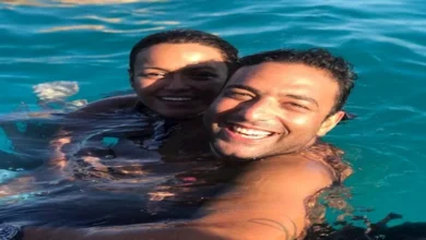 8 صور لميدو وزوجته من إحدى الحفلات