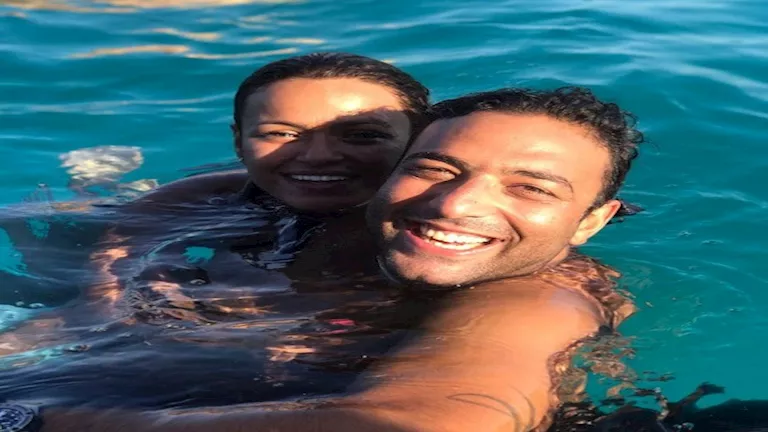 8 صور لميدو وزوجته من إحدى الحفلات