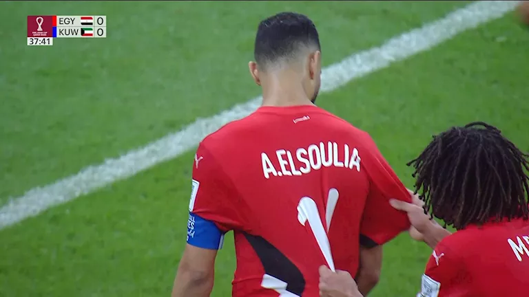 السولية يهدر أول ركلة جزاء في كأس العرب في مباراة مصر والكويت (فيديو)