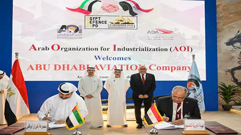 توقيع 7 اتفاقيات استراتيجية بين العربية للتصنيع وطيران أبوظبي.. تفاصيل