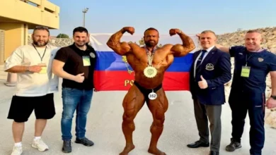 لاعب مصري يمنح روسيا 4 ذهبيات في بطولة العالم لكمال الأجسام.. ما القصة؟