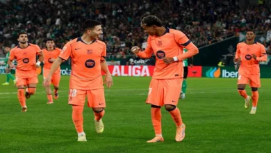 مباراة الـ8 أهداف.. برشلونة يفوز على ريال بيتيس بالدوري الإسباني