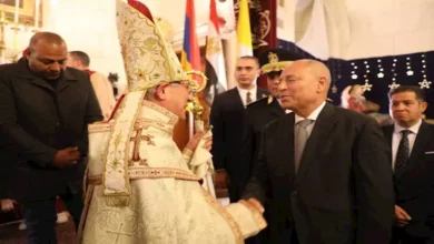 محافظ القاهرة يشارك باحتفالات الأرمن الكاثوليك