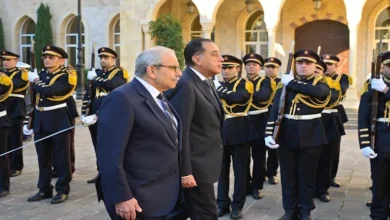 مراسم استقبال رسمية لرئيس الوزراء لدى وصوله العاصمة بيروت -(صور)