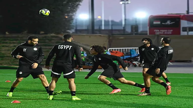 منتخب مصر يختتم تدريباته اليوم استعدادا لمواجهة الأردن في كأس العرب
