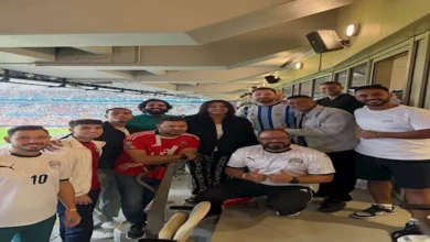 ميسي ومبابي.. تعليق ساخر لهالة صدقي من ملعب مباراة مصر والإمارات