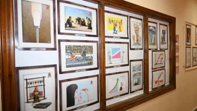 ورش فنية وتوزيع جوائز.. ختام مهرجان الكاريكاتير المصري اليوم