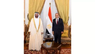 وزير الخارجية يستقبل رئيس البرلمان العربي
